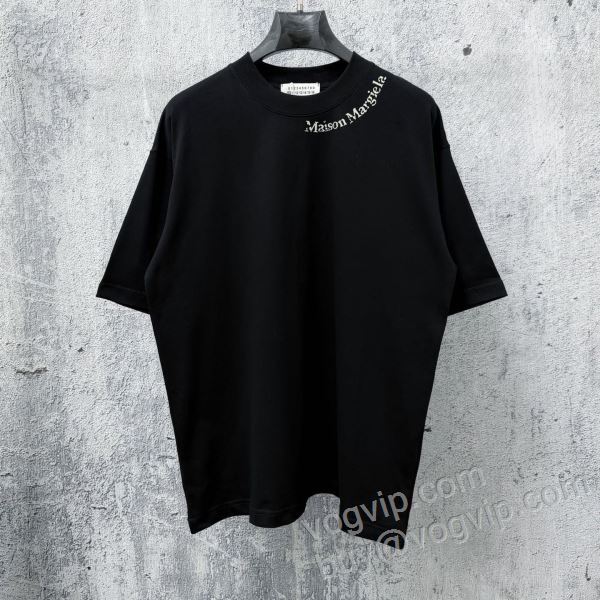 半袖Tシャツ マルタン マルジェラ コーデ 知的なムードを演出 Maison Margielaブランド 偽物 通販 2026お買い得高品質 NXZMM016 2色可選