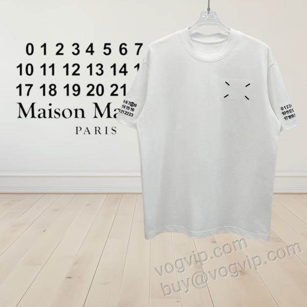洗練を十分に演出する マルタン マルジェラ Maison Margiela偽物ブランド NXZMM019 半袖Tシャツ 2色可選 2026爆買い品質保証