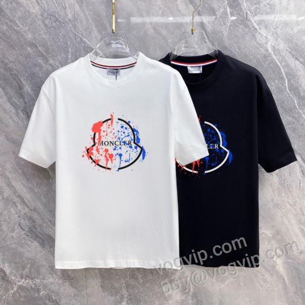 お洒落自在 モンクレール MONCLERブランドスーパーコピー 2026お買い得高品質 NXZMO021 半袖Tシャツ 2色可選