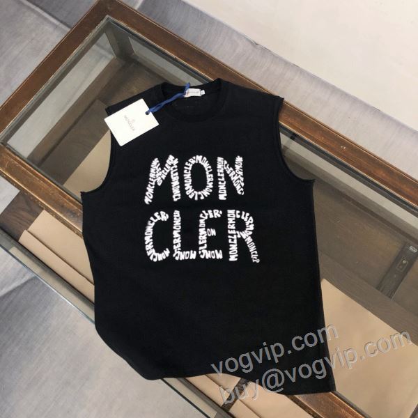 モンクレール タンクトップ MONCLERコピー 2026爆買い品質保証 NXZMO036 2色可選 お買い得品