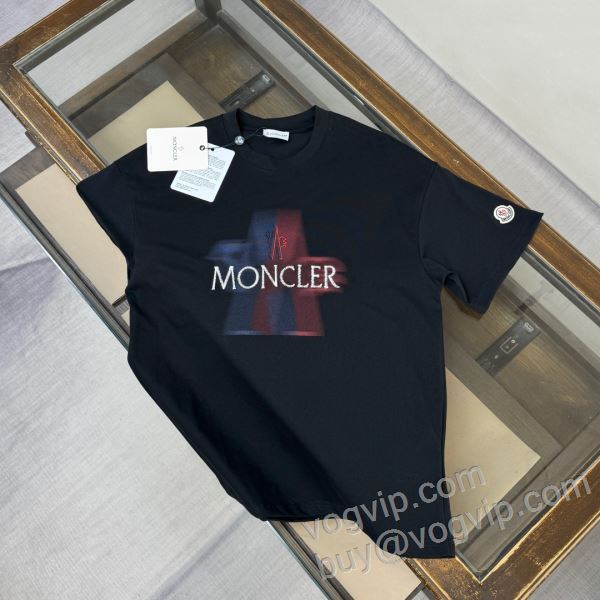 入手困難！モンクレール MONCLERコピー ブランド 2026爆買い新作登場 NXZMO037 半袖Tシャツ 2色可選