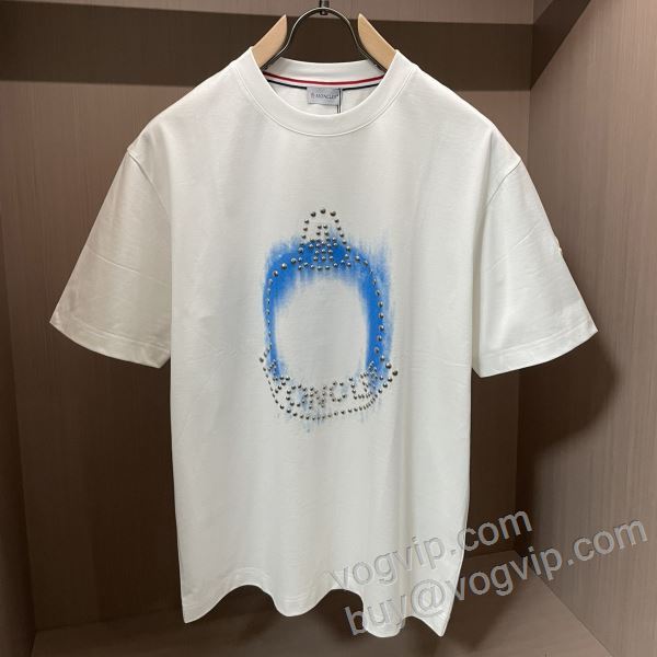 【大人気】定番商品 モンクレール MONCLER 半袖Tシャツ 2色可選 2026驚きの破格値爆買い NXZMO057 最大級ブランドコピー通販優良店