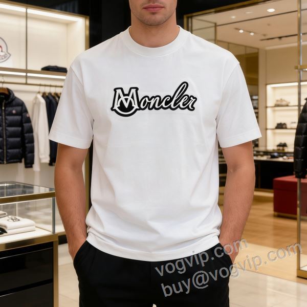 2026限定セール大人気 モンクレール MONCLERスーパーコピー 激安 コーデ 知的なムードを演出 NXZMO078 半袖Tシャツ 2色可選