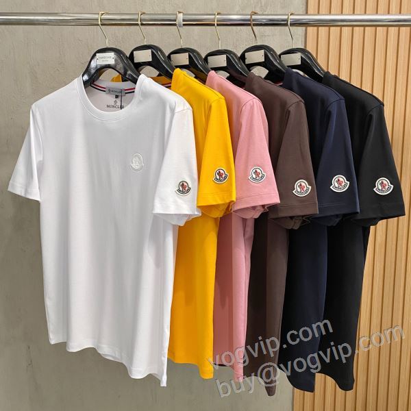 高級感漂わせる モンクレールスーパーコピー 2026最安値高品質 NXZMO085 半袖Tシャツ 6色可選