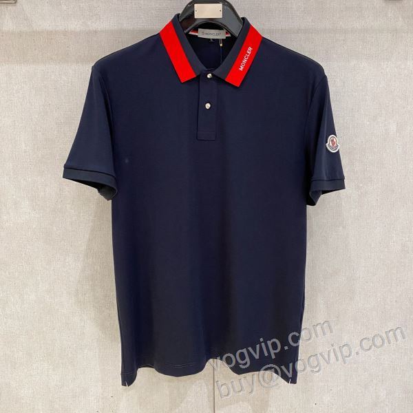 大人気☆NEW!!  モンクレール MONCLERブランド 偽物 通販 2026お得100%新品 NXZMO099 半袖ポロシャツ 2色可選