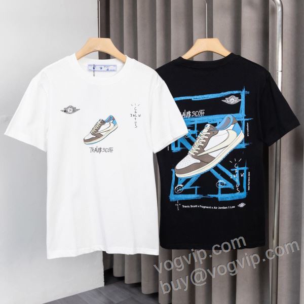 美品！ オフホワイトブランド 偽物 通販 2026新作入荷人気 NXZOFF005 半袖Tシャツ 2色可選