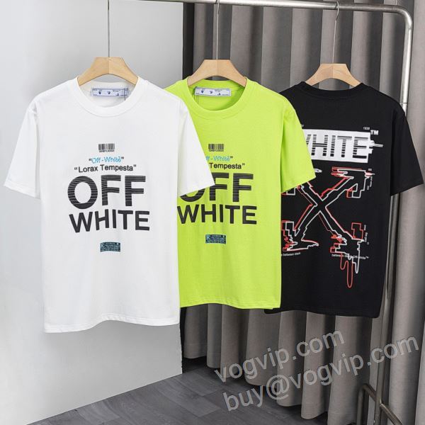 めちゃくちゃお得 オフホワイトスーパーコピー 2026新商品！ NXZOFF009 半袖Tシャツ 3色可選