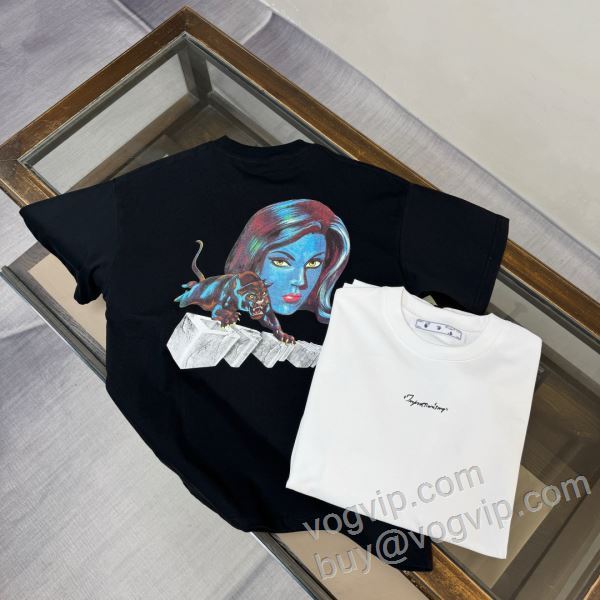 ★安心★追跡付 オフホワイト OFF-WHITEコピー ブランド NXZOFF015 半袖Tシャツ 2色可選 2026限定セール大人気