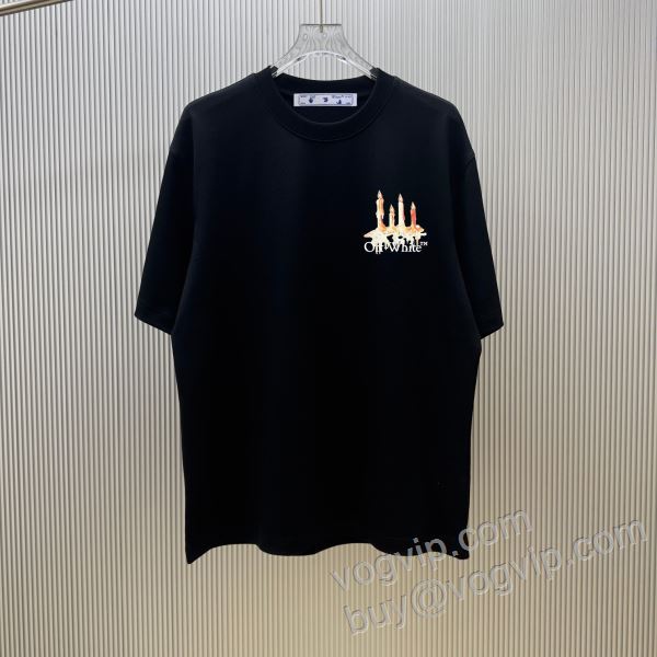 存在感◎ オフホワイトブランド 偽物 通販 NXZOFF027 半袖Tシャツ 4色可選 2026人気定番セール