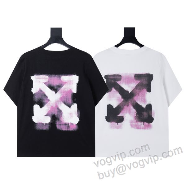 オフホワイト 2026驚きの破格値新品 NXZOFF040 半袖Tシャツ 2色可選 OFF-WHITEコピーブランド 人気 ランキング