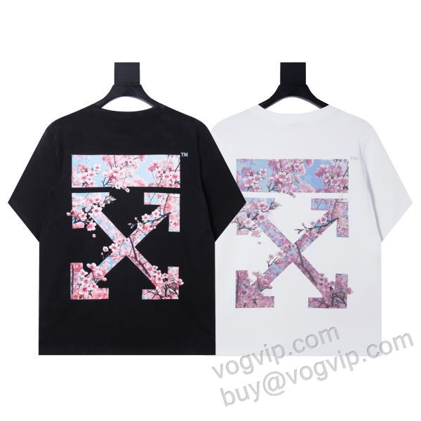 魅力的 オフホワイト OFF-WHITE 2026高級品 通販 NXZOFF045 半袖Tシャツ 2色可選 VOGブランドスーパーコピー
