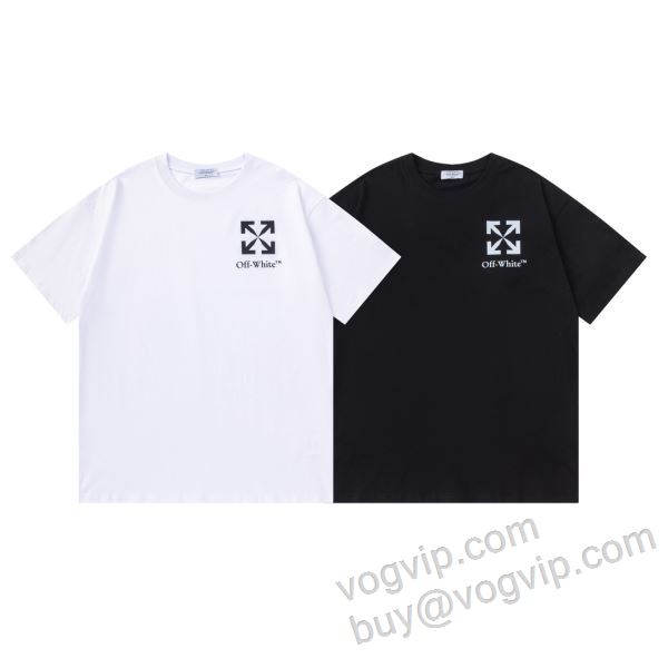 ファッション 人気 オフホワイト コピー 商品 販売 NXZOFF055 半袖Tシャツ 2色可選 2026超人気新品
