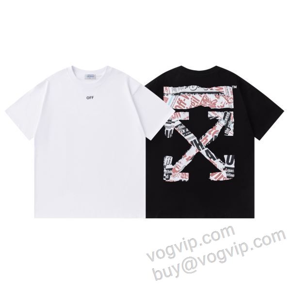 オフホワイト OFF-WHITE 2026爆買い最新作 NXZOFF058 半袖Tシャツ 今一番HOTな新品  2色可選 ブランドコピー激安
