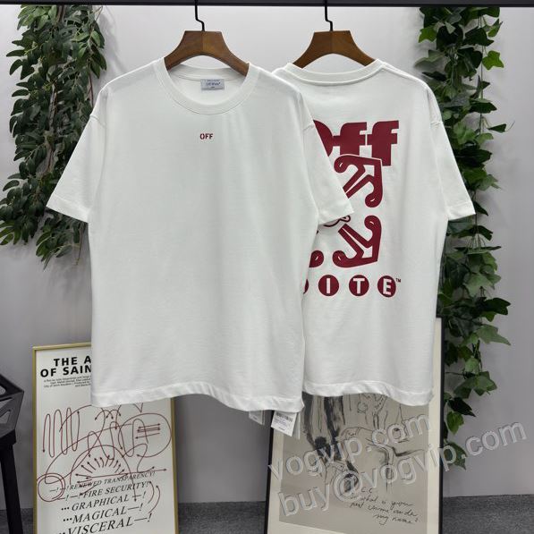2026お買い得品質保証 オフホワイトコピーブランド NXZOFF066 半袖Tシャツ 抜群な楽チン感ある大定番