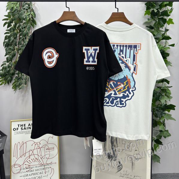 日本未入荷モデル オフホワイト偽物ブランド NXZOFF067 半袖Tシャツ 2色可選 2026お買い得品質保証