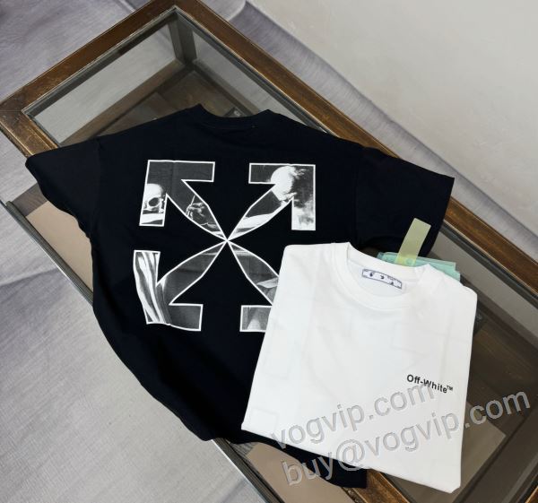 高級感漂わせる オフホワイト OFF-WHITE偽物ブランド NXZOFF078 半袖Tシャツ 2色可選 2026HOT人気セール