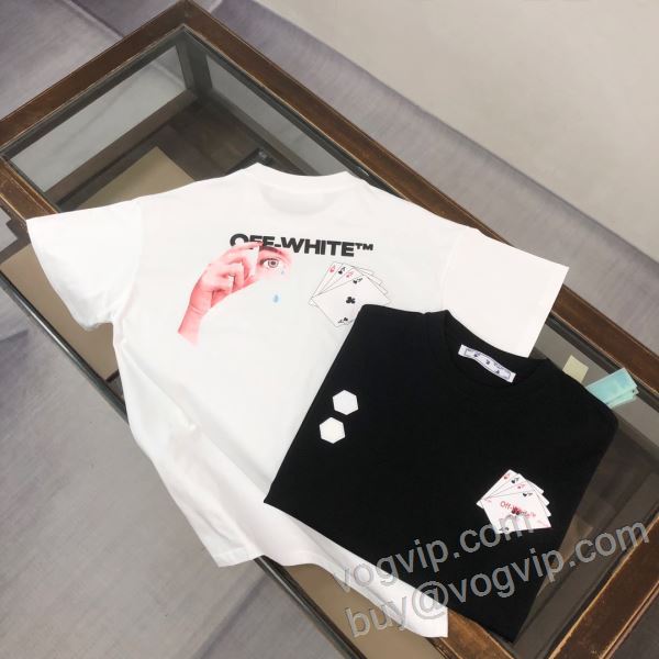 オフホワイトブランドコピー NXZOFF082 半袖Tシャツ 2色可選 2026春夏季超人気