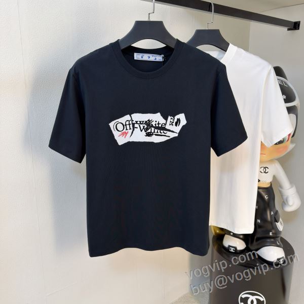 オフホワイトブランド 偽物 通販 2026年モデル入荷 NXZOFF093 半袖Tシャツ 2色可選 高級感ある