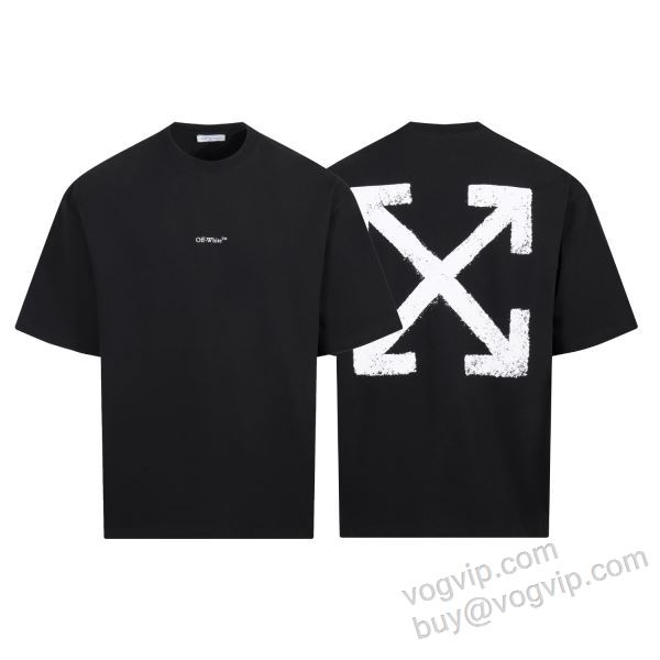 オリジナル OFF-WHITEコピー ブランド 2026お得格安 NXZOFF103 オフホワイト 半袖Tシャツ 2色可選
