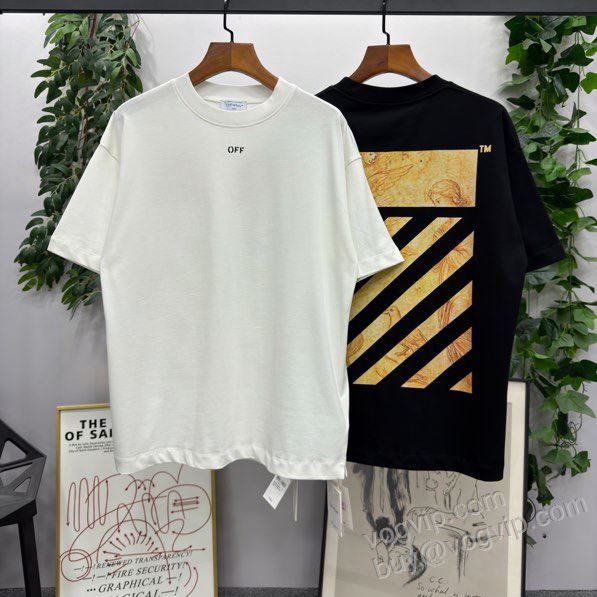 超激得品質保証 オフホワイトブランド 偽物 通販 NXZOFF115 半袖Tシャツ 2色可選 2026超激得100%新品