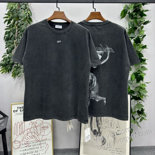 OFF-WHITEコピー 2026割引セール NXZOFF124 オフホワイト 半袖Tシャツ 争奪戦必至