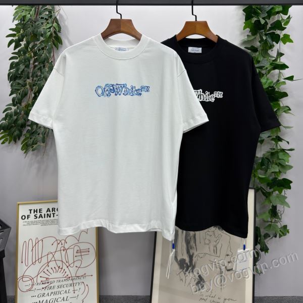 2026驚きの破格値爆買い オフホワイト OFF-WHITEブランド 偽物 通販 NXZOFF126 半袖Tシャツ 2色可選 実用性に溢れるアイテム
