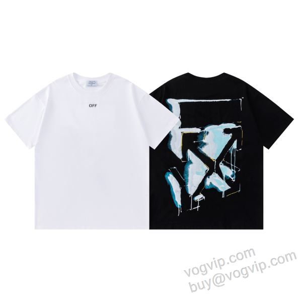 2026人気セール高品質 オフホワイトスーパーコピー もっとも高い人気を誇る NXZOFF134 半袖Tシャツ 2色可選