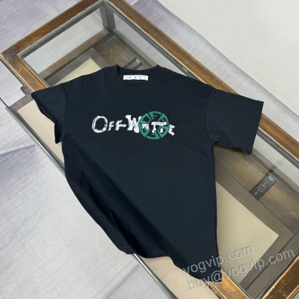コーデ 知的なムードを演出 半袖Tシャツ オフホワイトコピー ブランド 2026人気セール高品質 NXZOFF136 3色可選