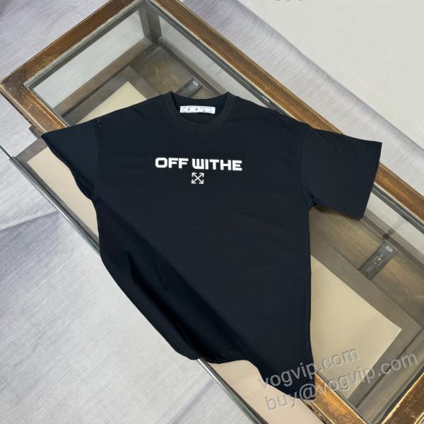 落ち着いた質感 半袖Tシャツ 3色可選 オフホワイト偽物ブランド 2026数量限定本物保証 NXZOFF140