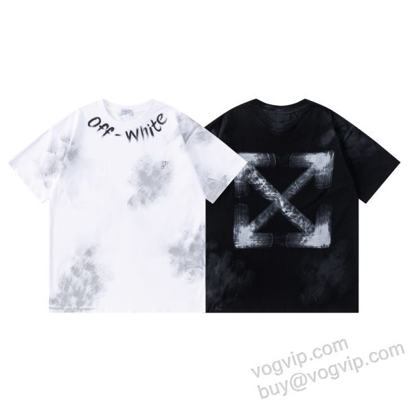 高級感漂わせる オフホワイトブランドコピー NXZOFF143 半袖Tシャツ 2色可選 2026最安値セール