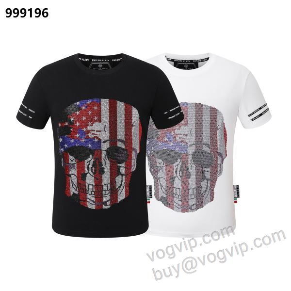 お洒落に魅せる フィリッププレイン PHILIPP PLEIN偽物ブランド NXZPP019 半袖Tシャツ 2色可選 2026爆買い格安