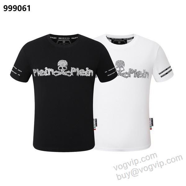 フィリッププレインブランド 偽物 通販 2026春夏季超人気 NXZPP024 半袖Tシャツ 2色可選 格安！