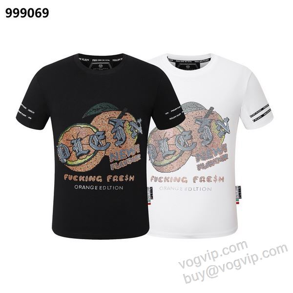 2026お買い得高品質 フィリッププレイン PHILIPP PLEINブランド 偽物 通販 NXZPP035 半袖Tシャツ 2色可選 超レア
