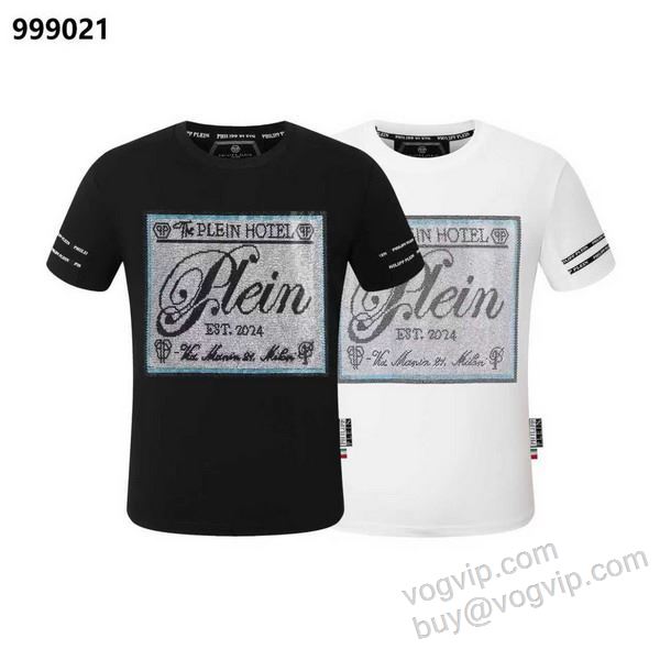 2026爆買い豊富な フィリッププレイン PHILIPP PLEINコピーブランド NXZPP037 半袖Tシャツ 2色可選 人気が爆発