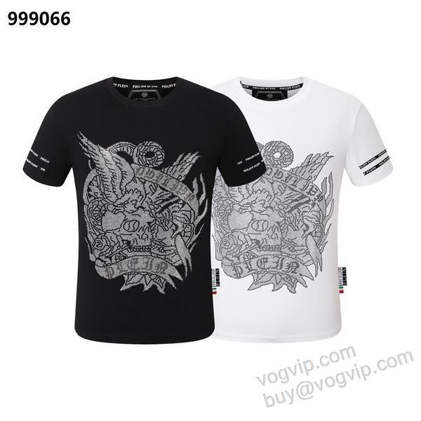 上質 大人気！ フィリッププレイン PHILIPP PLEINブランドコピー NXZPP041 半袖Tシャツ 2色可選 2026高級品 通販