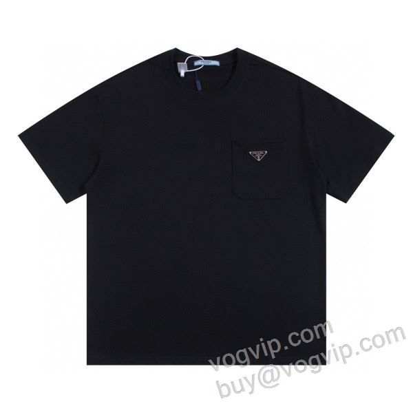 早くも完売している プラダコピー ブランド NXZPR004 半袖Tシャツ 2色可選 2026最安値人気