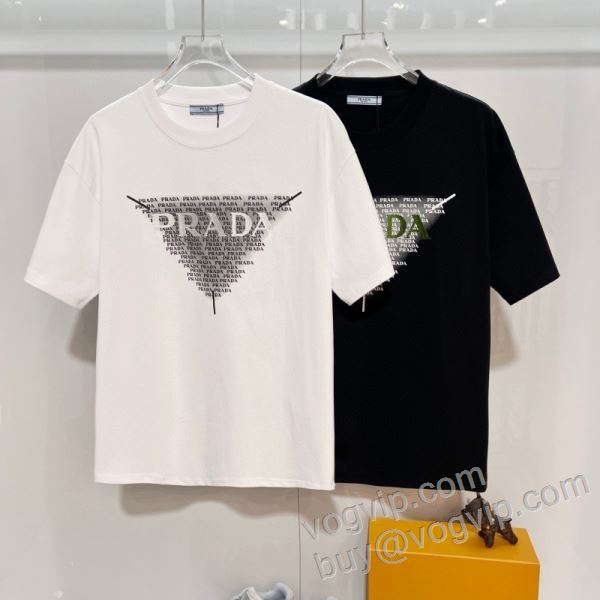 実用性に溢れるアイテム プラダコピーブランド NXZPR007 半袖Tシャツ 2色可選 2026新作入荷人気