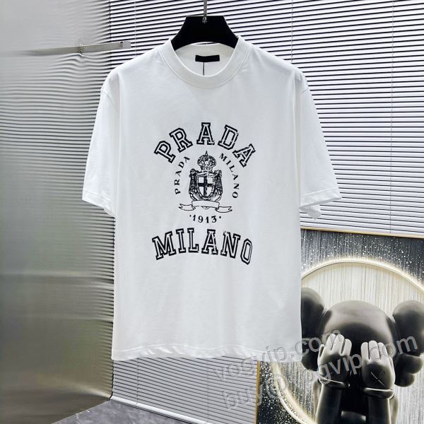 日本未入荷モデル プラダ PRADAコピー ブランド NXZPR015 半袖Tシャツ 2026限定セール新品