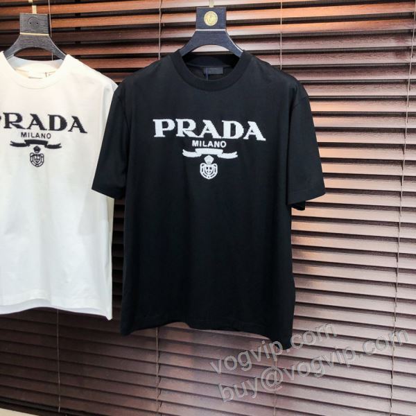 2026期限限定！ プラダ偽物ブランド NXZPR030 半袖Tシャツ 2色可選 耐久性に優れ