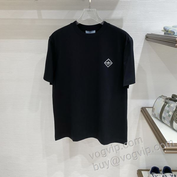 プラダ 2026品質保証定番 NXZPR036 半袖Tシャツ 2色可選 PRADAコピー ランキング1位
