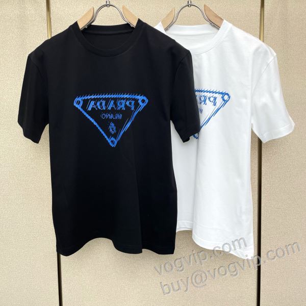 2026高級品 通販 プラダ PRADAスーパーコピー 流通限定モデル NXZPR042 半袖Tシャツ 2色可選