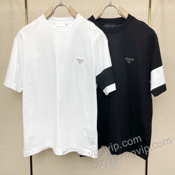 韓国の人気 プラダブランドコピー 2026超人気新品 NXZPR045 半袖Tシャツ 2色可選