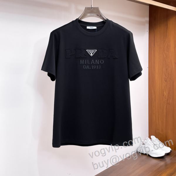 プラダコピーブランド TOPセラー賞受賞！ NXZPR051 半袖Tシャツ 2色可選 2026超激得高品質