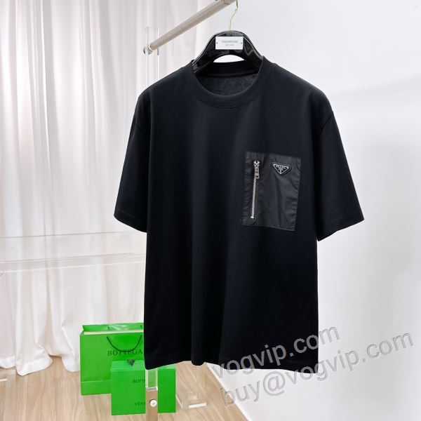 高品質 人気 プラダブランドスーパーコピー NXZPR054 半袖Tシャツ 2色可選 2026お買い得品質保証
