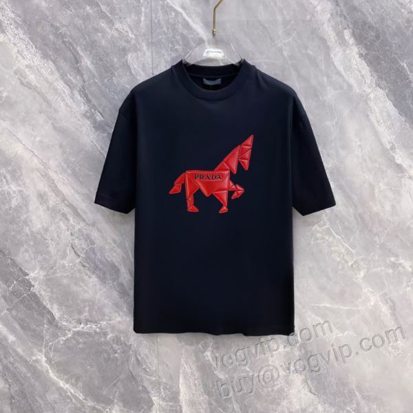 プラダ 2026春夏新作 NXZPR058 半袖Tシャツ 人気商品登場 2色可選 PRADAコピー