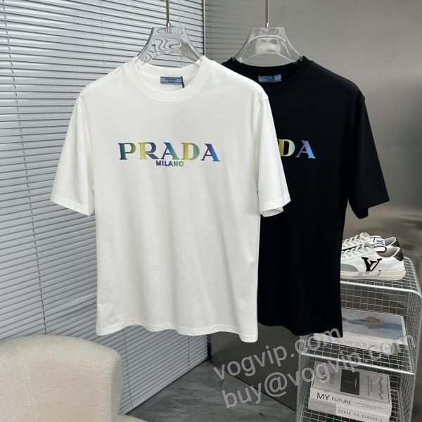 2026年モデル入荷 プラダ PRADAブランドスーパーコピー 海外セレブ愛用 NXZPR065 半袖Tシャツ 2色可選