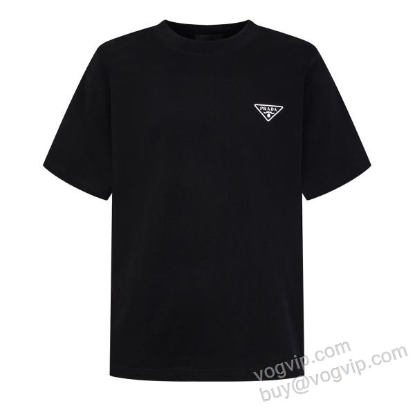 2026新作入荷本物保証 プラダスーパーコピー 激安 NXZPR072 半袖Tシャツ 2色可選 今一番HOTな新品