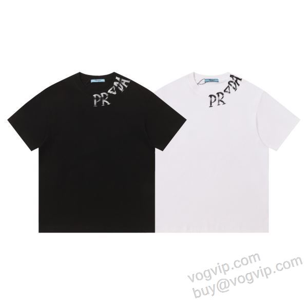 実用性に溢れるアイテム プラダコピーブランド NXZPR073 半袖Tシャツ 2色可選 2026新作入荷本物保証