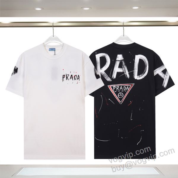 もっとも高い人気を誇る プラダ PRADAスーパーコピー 激安 2026数量限定格安 NXZPR083 半袖Tシャツ 2色可選