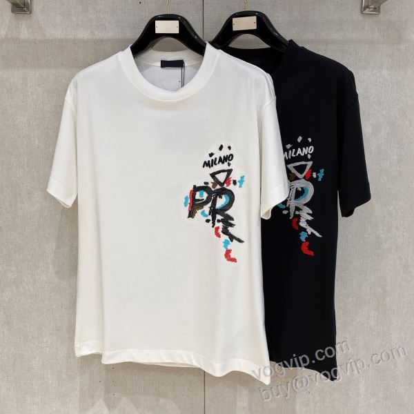 プラダコピー 2026人気セール高品質 NXZPR091 完成度の高い逸品 半袖Tシャツ 2色可選